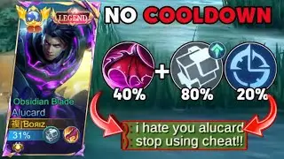WHEN GLOBAL ALUCARD ABUSE THIS BUFFED COOLDOWN EMBLEM AND BUILD IN SOLO RANK GAME!!🥶(must try) MLBB