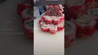 #креветка#суши#sushi#режем#cut#нарезка#еда#food#работа#приятногоаппетита#япония