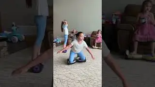 Amazing Cute Girls Riding Hoverboard Adventure! #shorts #hoverboard #fun #girls #kids #playing