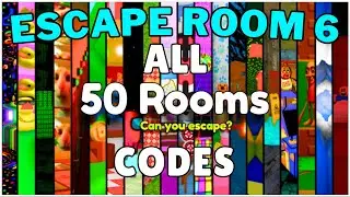 Roblox Escape Room 6 (All 50 Rooms Codes by @WreckItGames) | Roblox Escape Room 6 Walkthrough