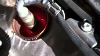 2011 BMW 550i N63 with cherry red glowing catalytic converter