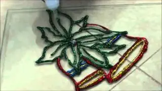 Glass painting with Aluminium foil | Easy steps.