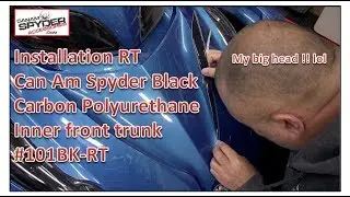 #101BK-RT - Installation - RT Series Can Am Spyder Carbon black Inner front trunk Trim
