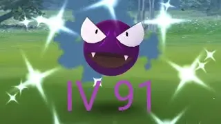 CATCHING IV 91 SHINY GASTLY | POKEMON GO GASTLY COMMUNITY DAY