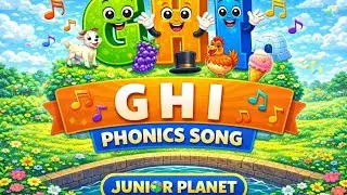 GHI Fun Rhyme 🔴G 🟡H 🔵I | Learn Letters with JUNIOR PLANET