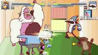 AN Mugen Request #1271: Rayman & Rabbid VS Mordecai & Rigby