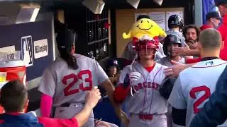 Red Sox Prospect Mikey Romero goes 3-4 with 2 Home Runs for the Worcester Red Sox!