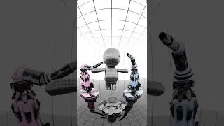 Hard techno cyber punk cyber tech animation #cyberpunk #cybertech #technomusic #blender3d