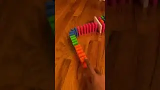 Roni built dominoes