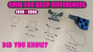 BMW E46 RACP DIFFERENCES 1998 - 2006