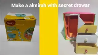 how to Make a almirah with secret drowar #handycraft #video