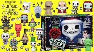 Nightmare Before Christmas Holiday Advent 24 Pocket Funko Pop Vinyl Figures