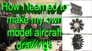 How I learned to make my own model aircraft plans and drawings.