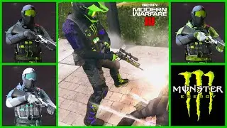 MW3 ALL MONSTER ENERGY Skins With Finishing Moves CoD Executions
