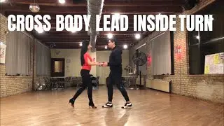 Brief description of the Mambo on2 cross body lead inside turn