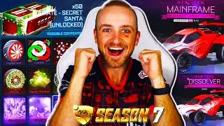 This Crate Has The COOLEST & MOST UNDERRATED Items in Rocket League! OPENING 50 SECRET SANTA CRATES!