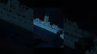 🎬Miniature Titanic splits and sinks like Cameron movie 🎥#behindthescenes #vfx #filmmaking #titanic