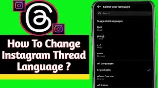 How to change instagram thread language || Language kaise change kare instagram thread par ||#Thread