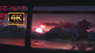 Sakura Mountain View | Chill Wind & Gentle Water Ambience for Sleep & Study