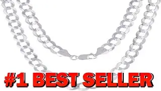 Nuragold 14k Real White Gold Solid Cuban Curb Link 8mm Chain Necklace - B07KPQM86M