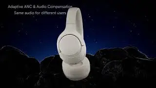 QCY-Casque sans fil H3 ANC, Bluetooth 5.4, audio haute r&eacute;solution, casqu
