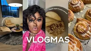 VLOGMAS | DOING MY HAIR + MAKING CINNAMON ROLLS + ICED COFFEE ESSENTIAL | ASHLEY DIOR