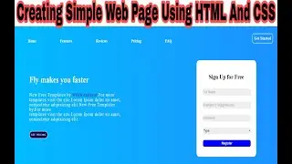 How to Create Web Page Using HTML and CSS Step by Step Website Tutorial.