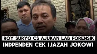 Roy Suryo and his colleagues propose that an independent forensic lab check Jokowi's diploma.