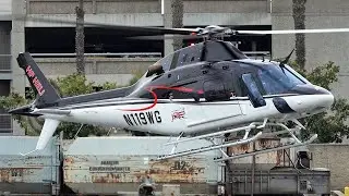Awesome Agusta Westland AW119 Koala landing at HAI heli expo 2024 | Leonardo helicopters