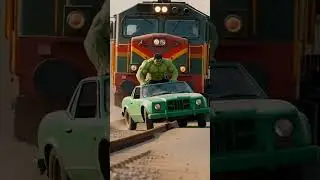 Hulk Stop The Train 😱💪🔥#hulk #adventure #UK #marvel