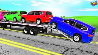 Happy Truck + Trailer vs UNBREAKABLE Speed Bumps | GIANT Bumps Chaos | BeamNG Ep.2 ⚠️