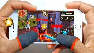 Iphone 6s in Br rank Free Fire full  Handcam gameplay + 1gb ram🔥Part-1 