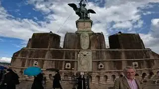 Roman emperor castel - Engelenburcht - Castel sant'angelo walking tour 4K