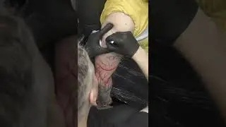 Tattoo sketch in 30 seconds on SKIN!