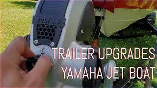 Bow Roller, Winch & Spare Tire Mount, Welded Mast Upgrades - Yamaha Jet Boat Trailer AR230 SX230