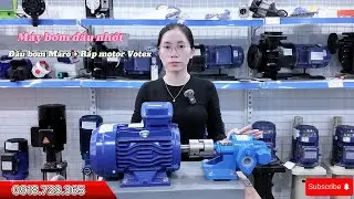 Bơm dầu đầu gang Maro MRB55-CCO/0.6/4/B + R&aacute;p motor Votex 2.2Kw - Chuy&ecirc;n d&ugrave;ng bơm dầu nhớt,..