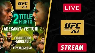 UFC 263 Full Fight LIVE STREAMING - Adesanya vs Vettori - Figueirdo vs Moreno