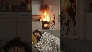 lord have mercy left the food on too long and kitchen caught on fire went to help my neighbor....