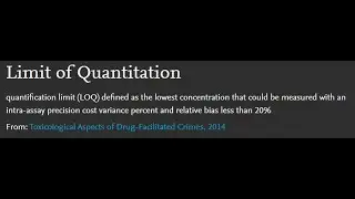 Limit of Quantitation (LOQ)