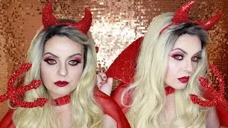 DEVIL MAKEUP TUTORIAL -  MAQUIAGEM DE DIABINHA -  HALLOWEEN MAKEUP TUTORIAL