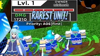 God Aqua/Water Goddes Is The New Rarest Unit In All Star Tower Defense | Aqua Showcase