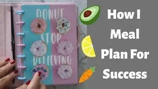 How I Meal Plan For Success // Mini Happy Planner (Dashboard)