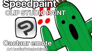 [speedpaint] cactuar emote on @CLIPSTUDIOchannel art by @FluffyBabyBirds
