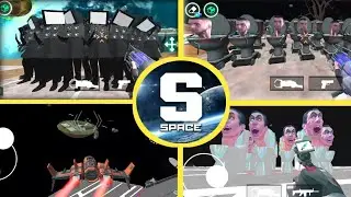 Sandbox In Space Skibidi Toilet Titan Tv man Vs Octopus G-Toilet Scientist Gameplay