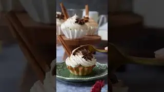 Chai Latte Cupcakes! #shorts