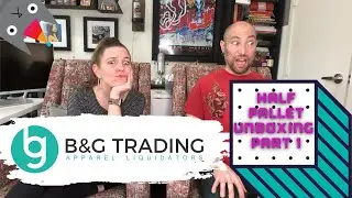 B&G Trading Unboxing HALF PALLET Premier The Hustle Couple Poshmark eBay Mercari Resellers Journey