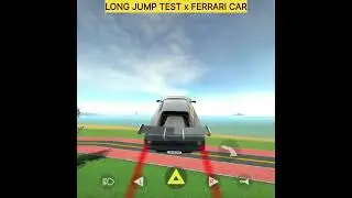 Long Jump Test x Ferrari Car? #carsimulator2newupdatedownload #carsimulator2 #cargames #cs2