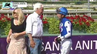 Nysos wins the Triple Bend Stakes Saturday, May 31 at Santa Anita Park