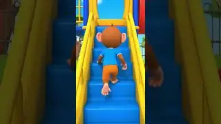 one two three | learn number with playing games with baby monkey #kindergartensong