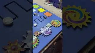 Sensory wall panel in progress)